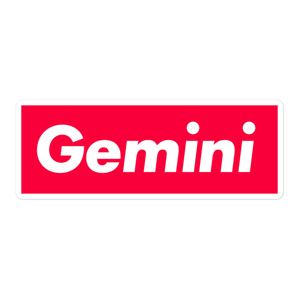 Gemini Box Logo Sticker