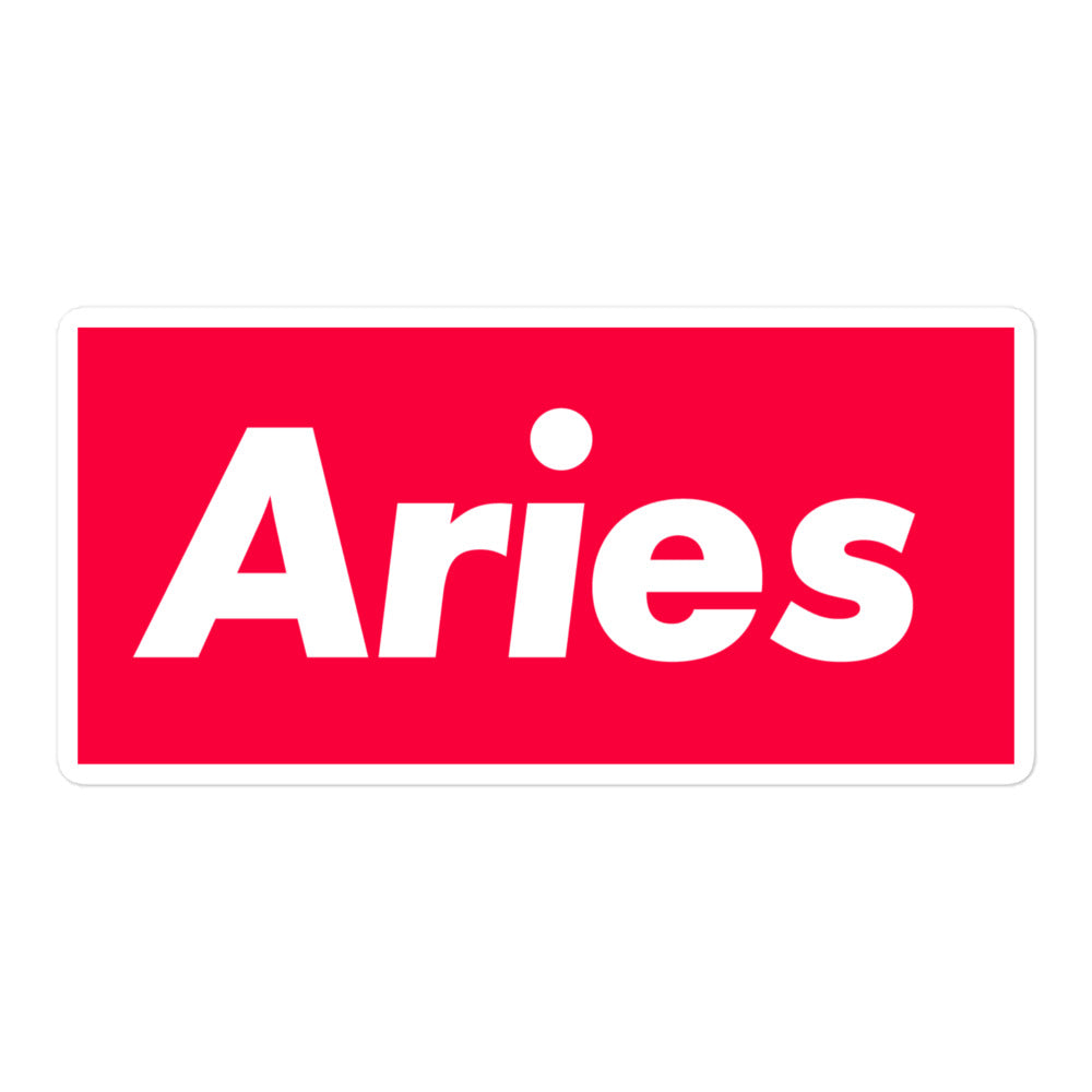 Aries Box Logo Sticker