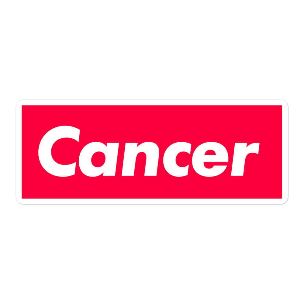 Cancer Box Logo Sticker