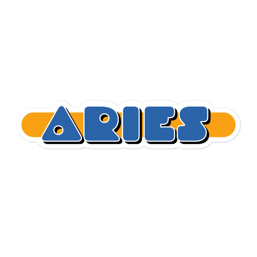 Aries Blue Badge Sticker