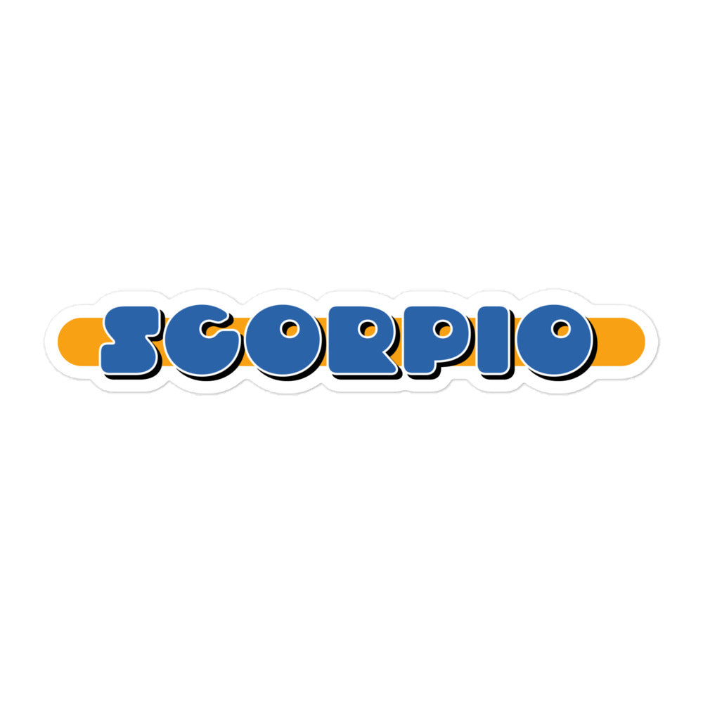 Scorpio Blue Badge Sticker