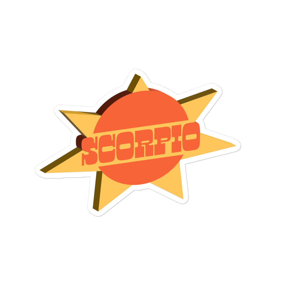 Scorpio Sunburst Sticker