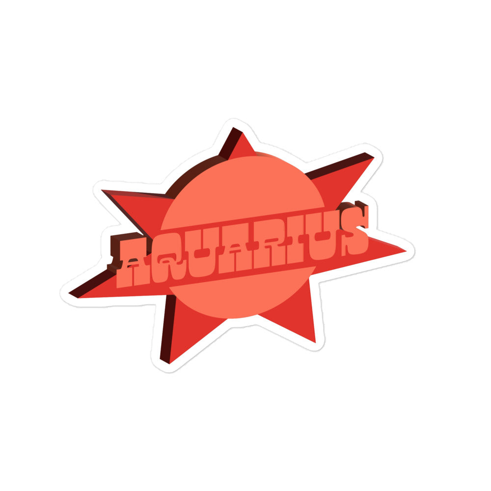 Aquarius Sunburst Sticker