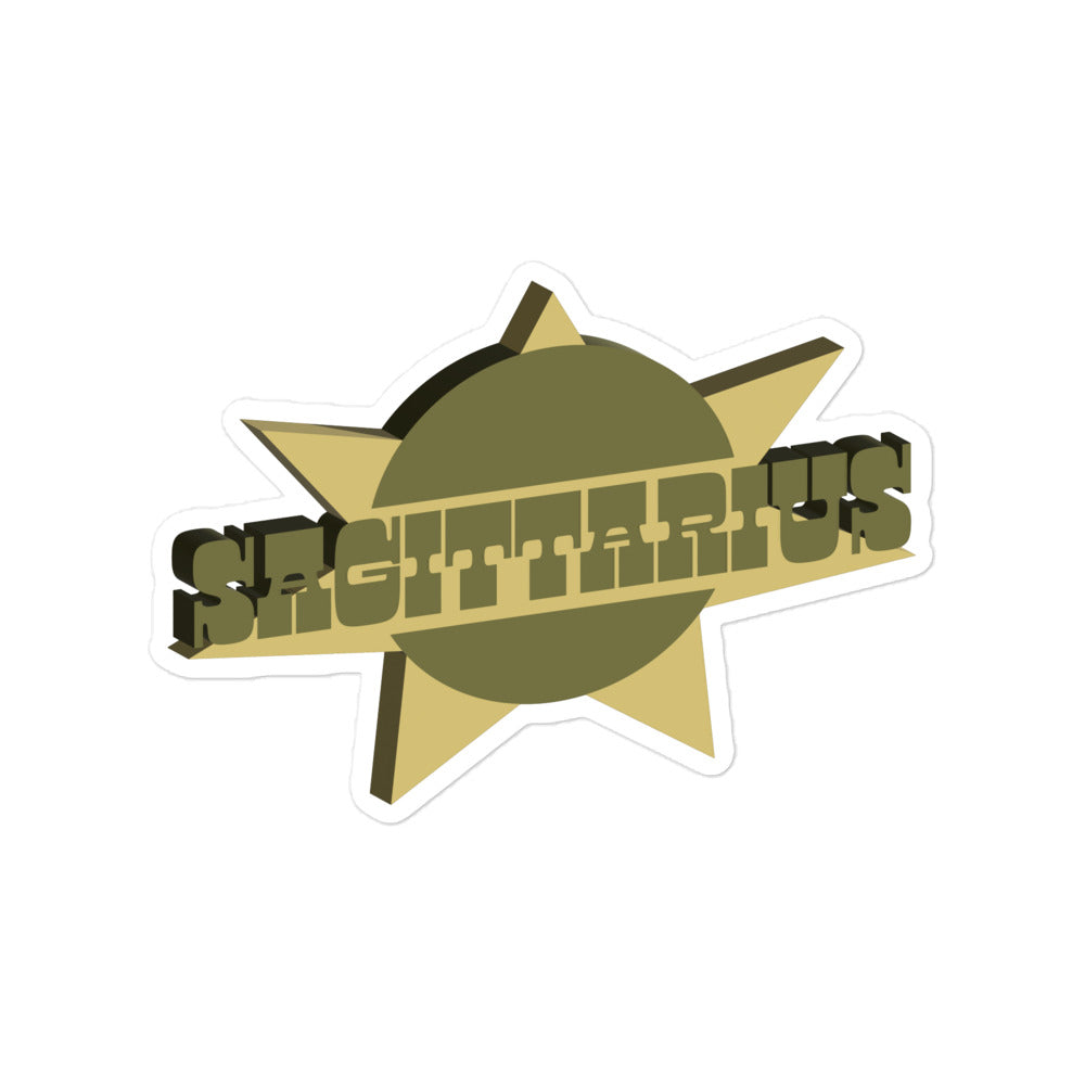 Sagittarius Sunburst Sticker
