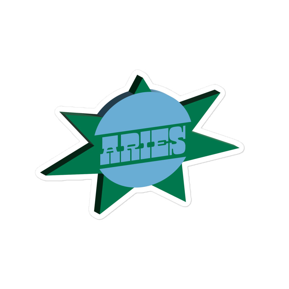 Aries Sunburst Sticker