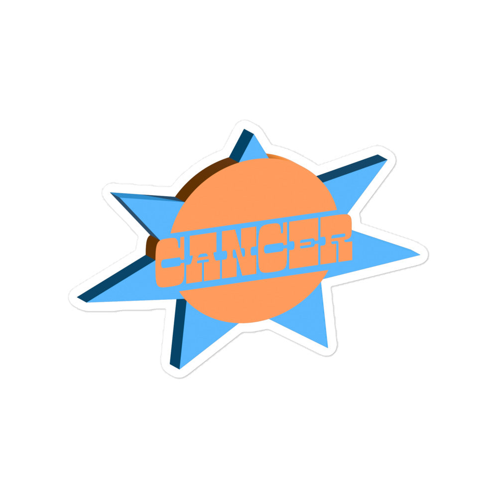 Cancer Sunburst Sticker