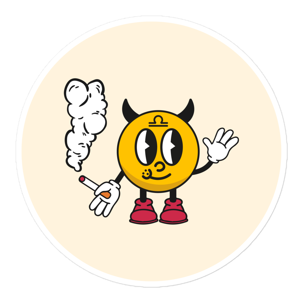 Libra Smoker Sticker