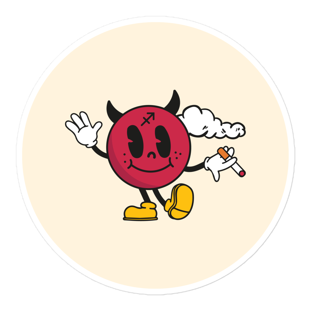 Sagittarius Smoker Sticker
