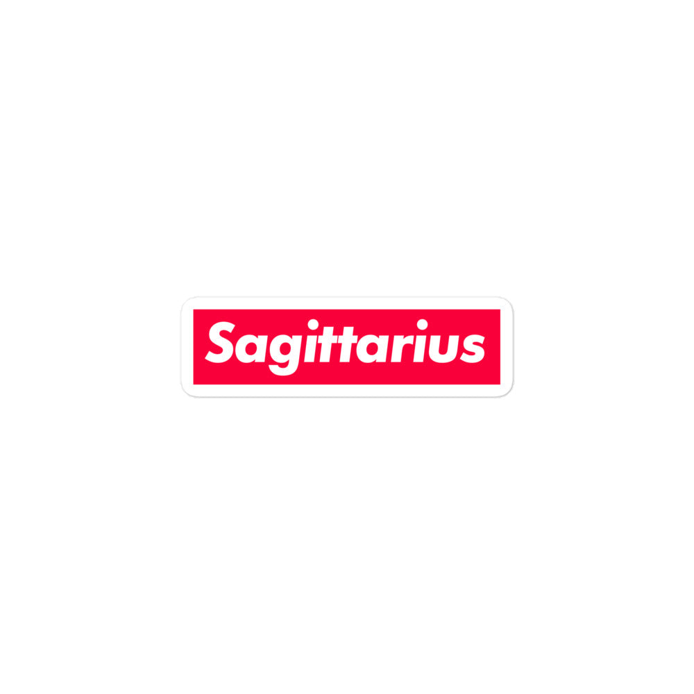 Sagittarius Box Logo Sticker