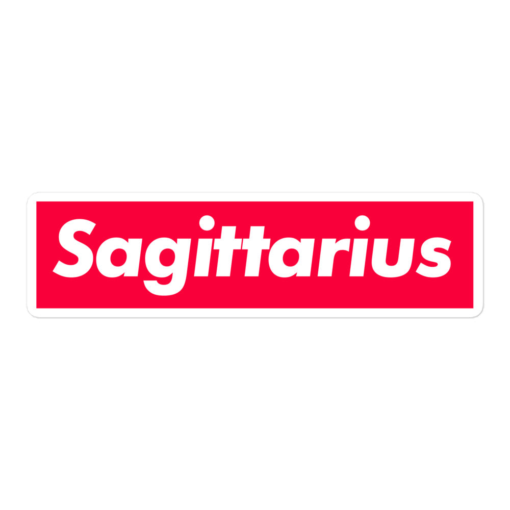 Sagittarius Box Logo Sticker