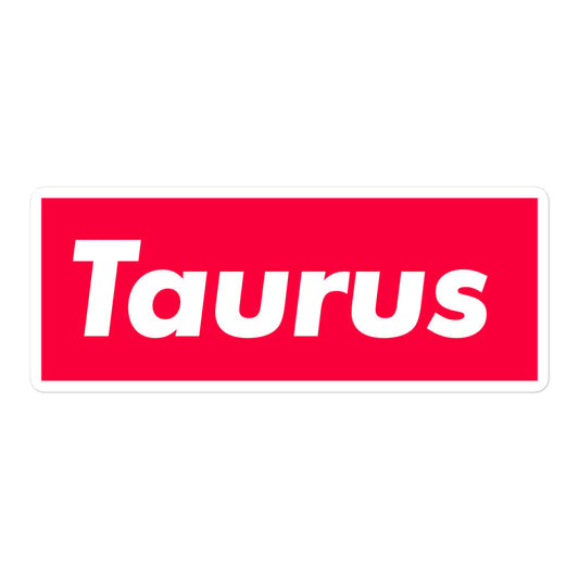 Taurus Box Logo Sticker