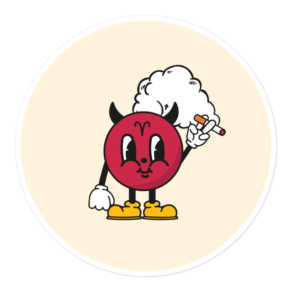 Aries Smoker Sticker